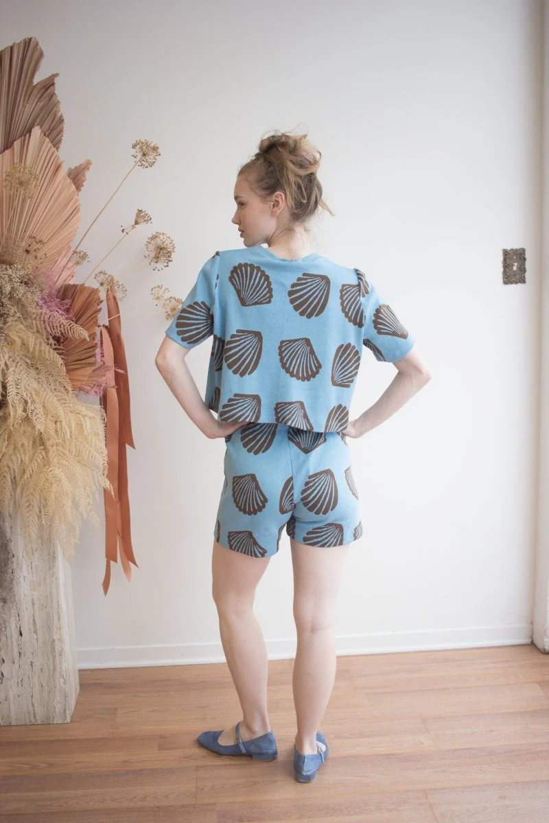 Marigold Chris Shorts (Blue Shells) - Image 2