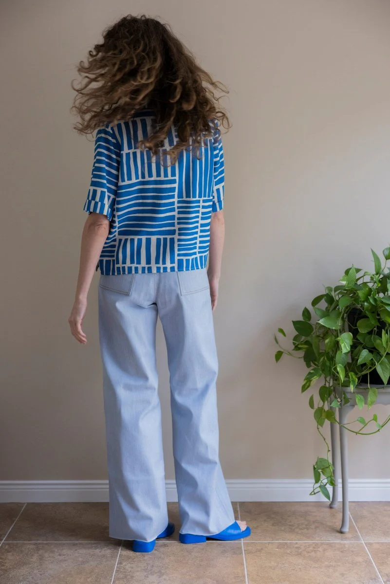 Marigold Norah Shirt (Blue Block) - Image 14