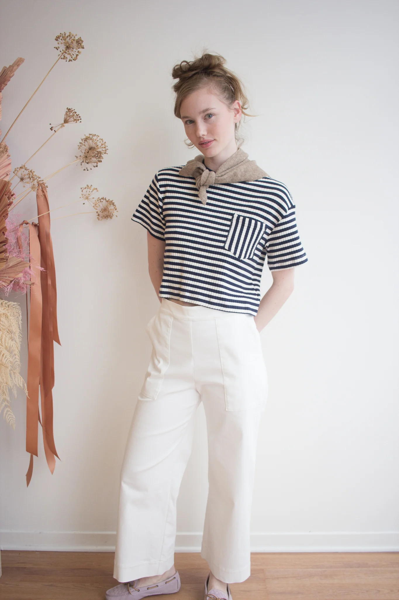 Marigold Anatole T-Shirt (Navy Stripe) - Image 5
