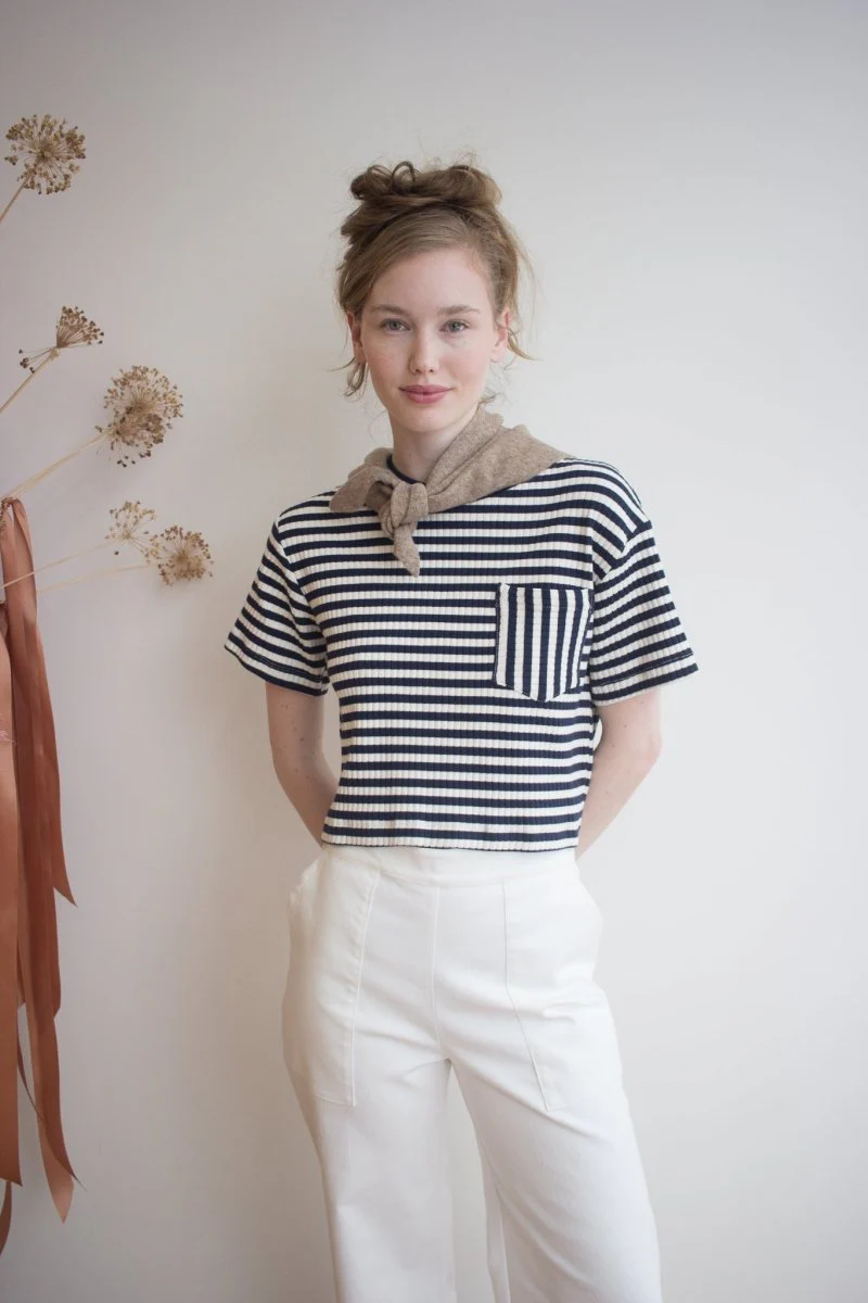 Marigold Anatole T-Shirt (Navy Stripe)