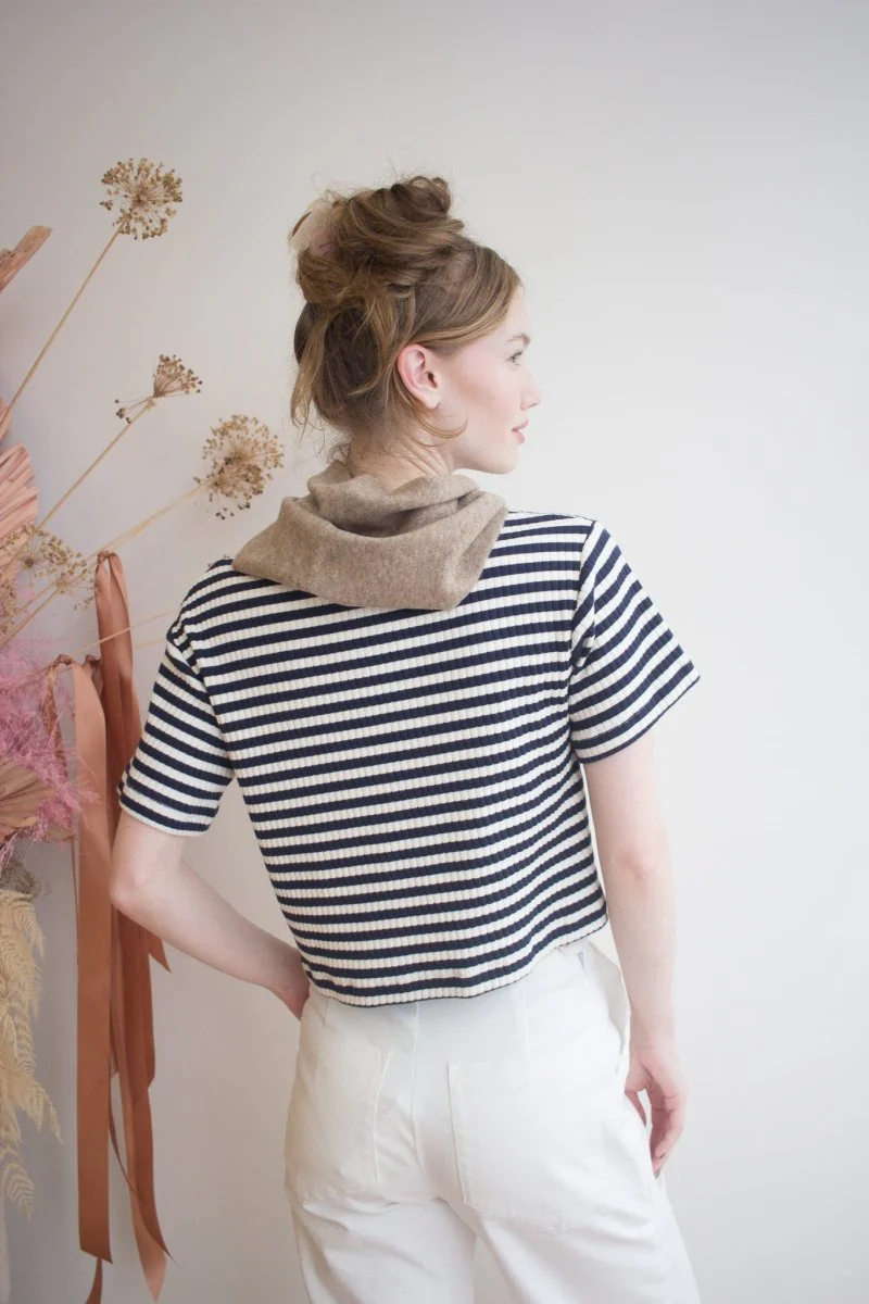 Marigold Anatole T-Shirt (Navy Stripe) - Image 4