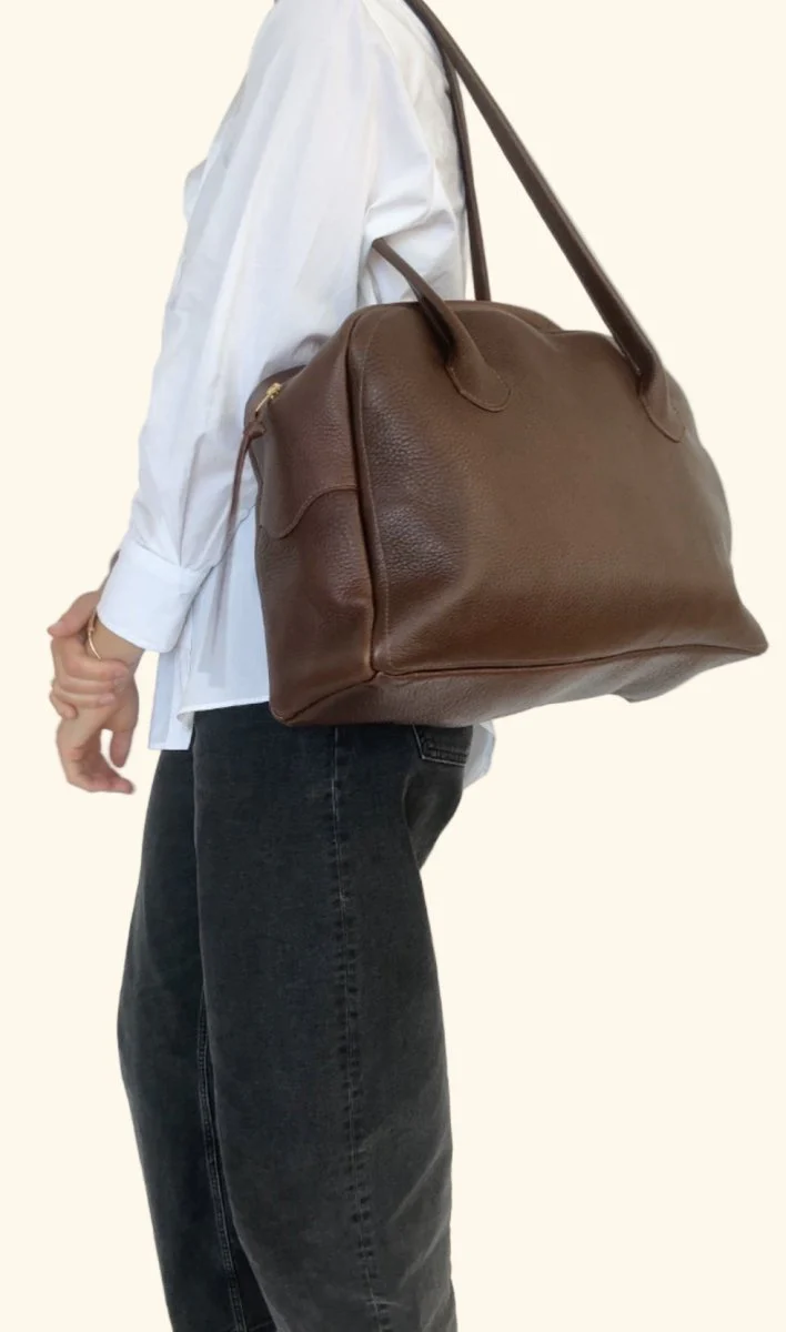 Market Canvas Amandine Travel Bag (Cacao) - Image 3
