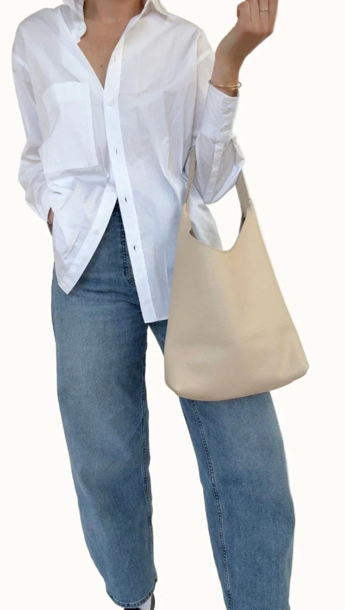 Market Canvas Bruna Shoulder Bag (Cream)