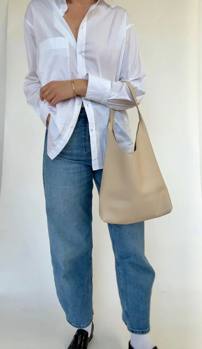 Market Canvas Bruna Shoulder Bag (Cream) - Image 3
