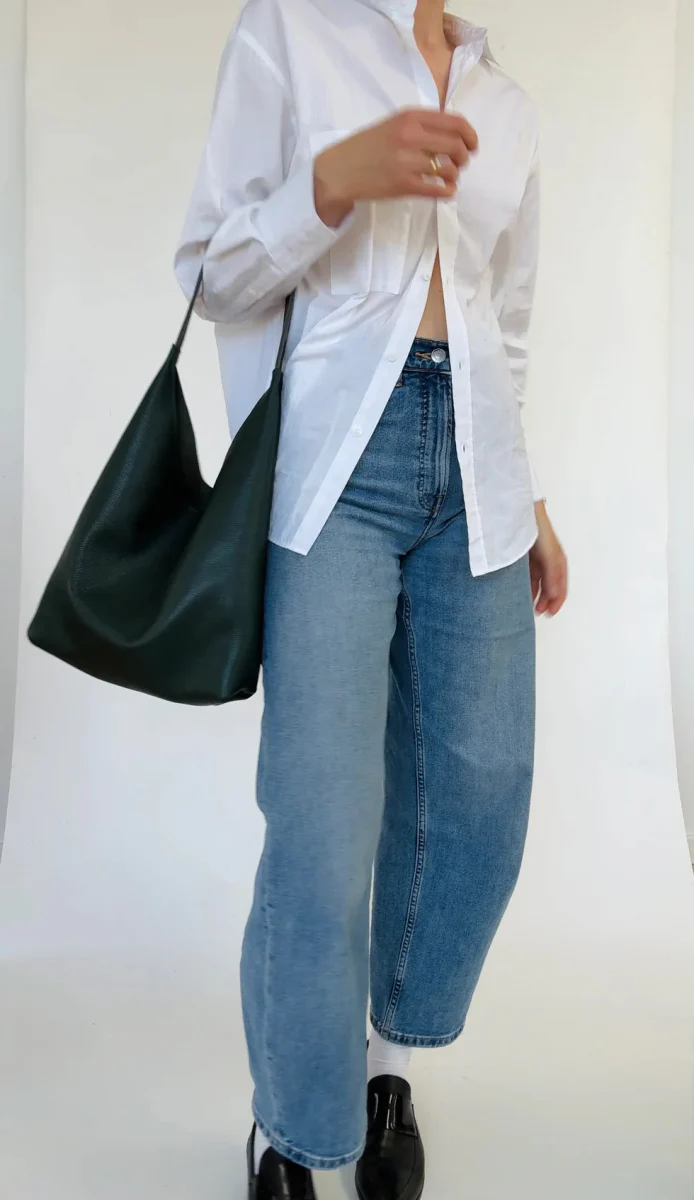 Market Canvas Bruna Shoulder Bag (Kale) - Image 2