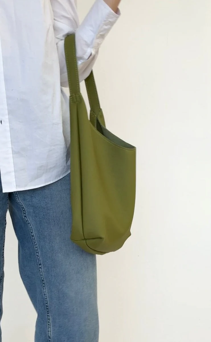 Market Canvas Bruna Shoulder Bag (Kiwi) - Image 3