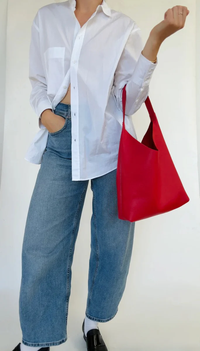 Market Canvas Bruna Shoulder Bag (Strawberry) - Image 2