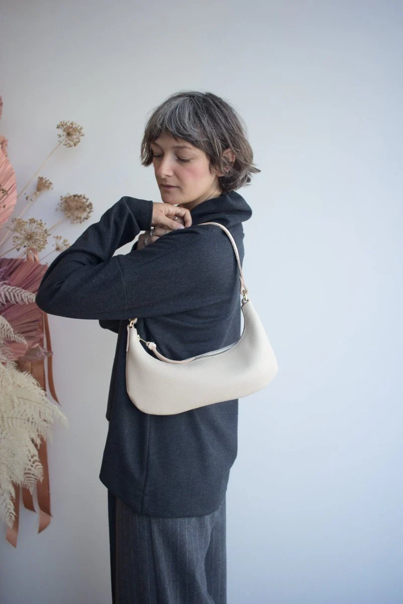 Market Canvas Caroline Shoulder Bag (Cream)