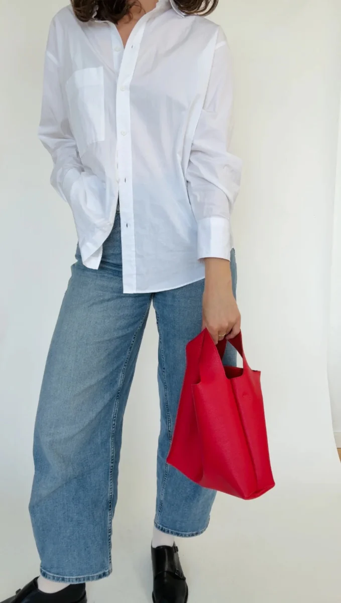 Market Canvas Issy Mini Tote (Strawberry) - Image 4