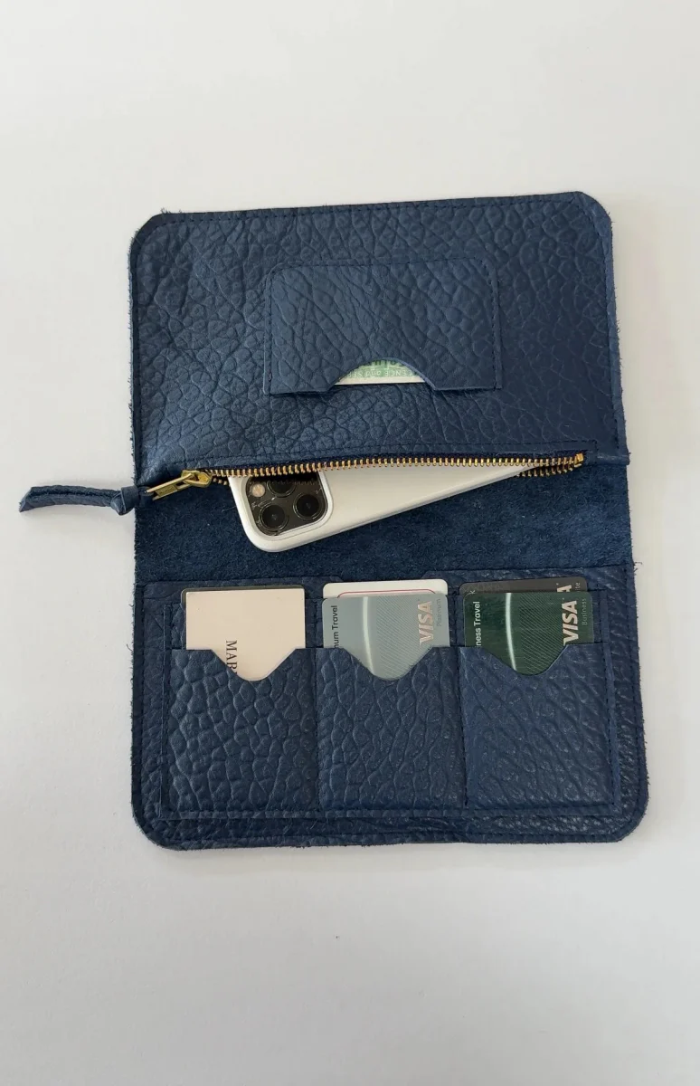 Market Canvas Ivy Leather Clutch Wallet (Various Colours) - Image 4