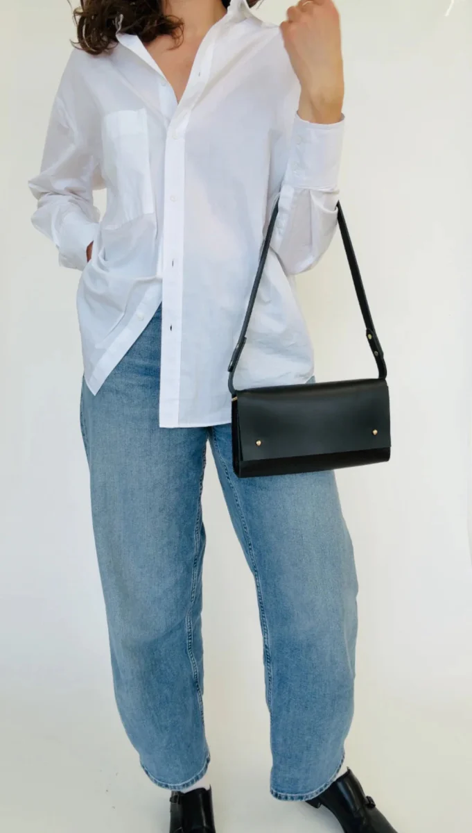 Market Canvas Kembra Shoulder Bag (Noir)
