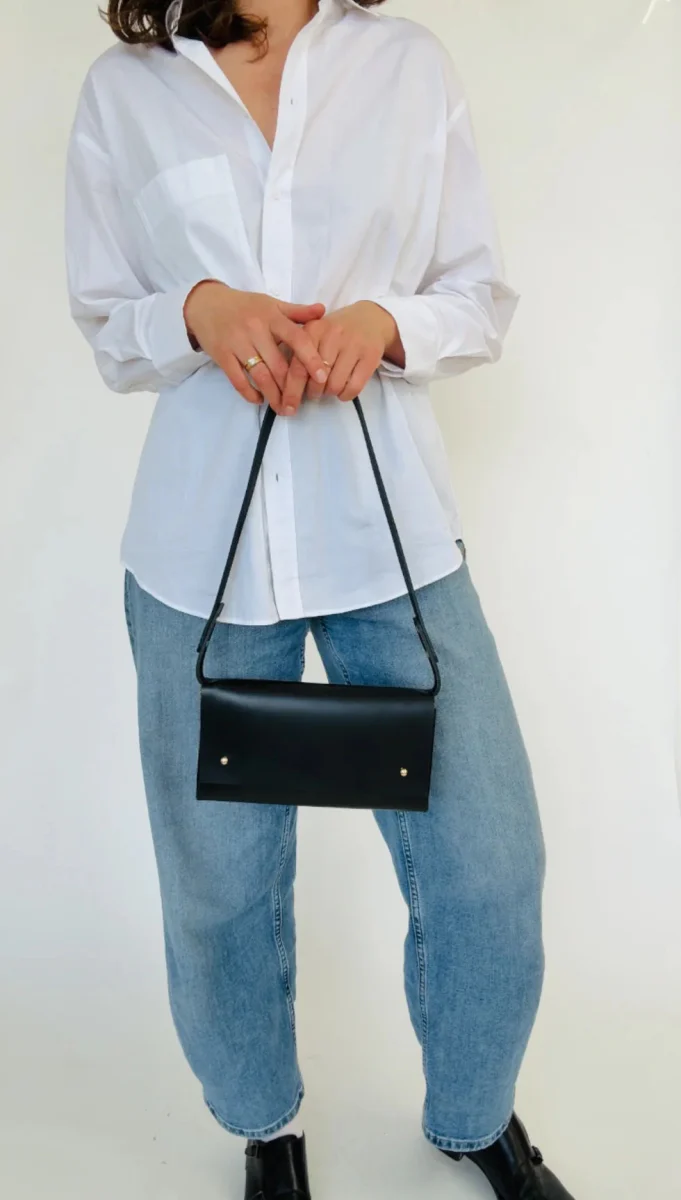 Market Canvas Kembra Shoulder Bag (Noir) - Image 3