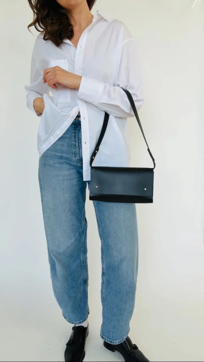 Market Canvas Kembra Shoulder Bag (Noir) - Image 4
