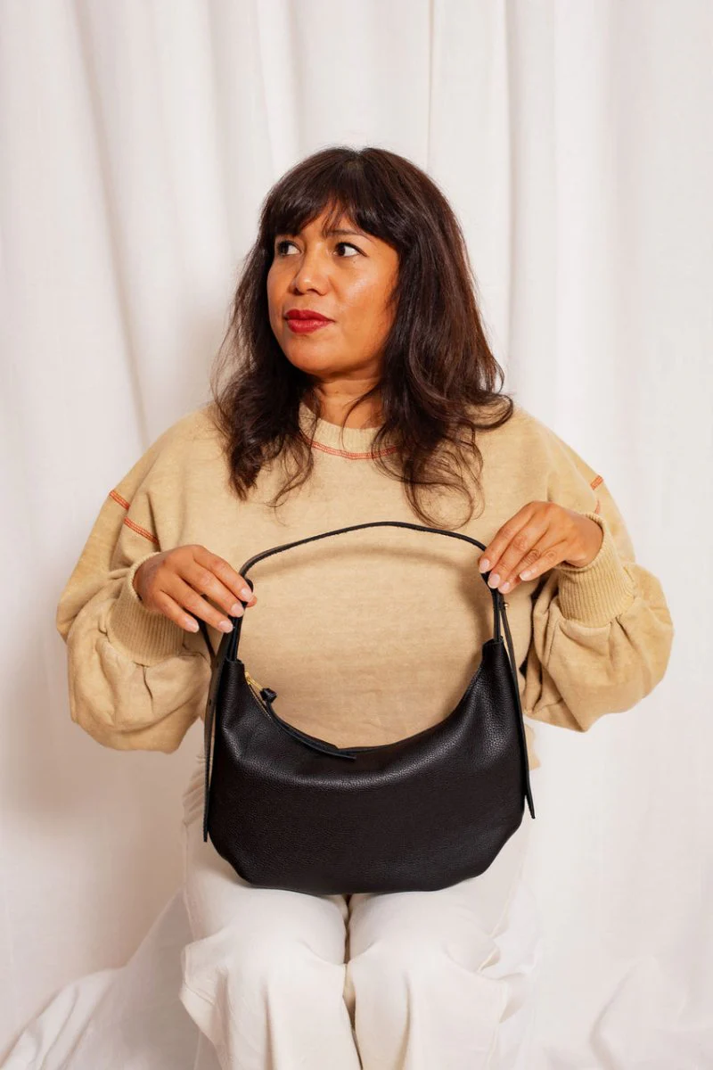Market Canvas Kusama Shoulder Bag (Noir) - Image 6