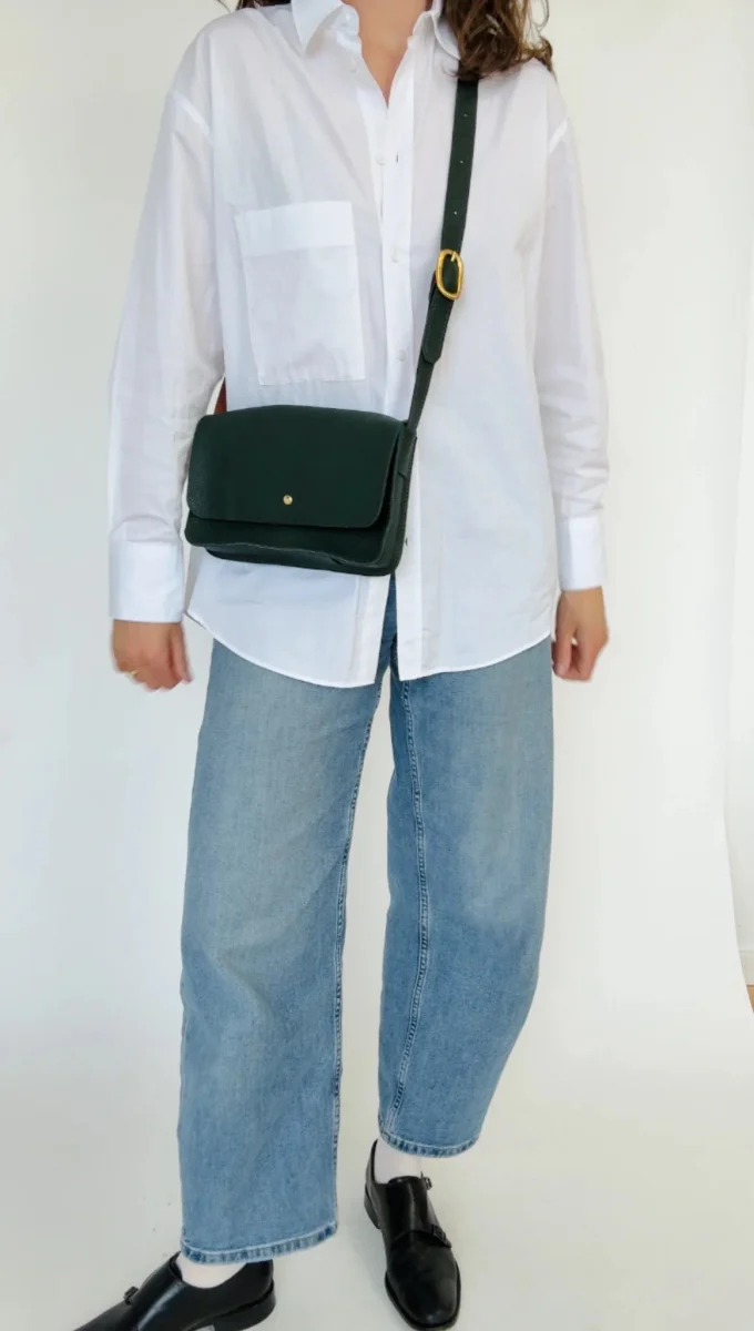 Market Canvas Molly Crossbody Bag (Kale) - Image 4
