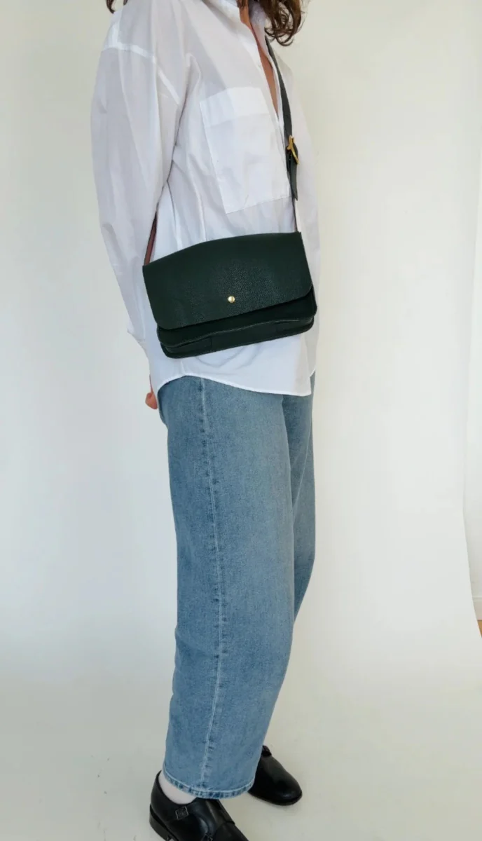 Market Canvas Molly Crossbody Bag (Kale) - Image 5