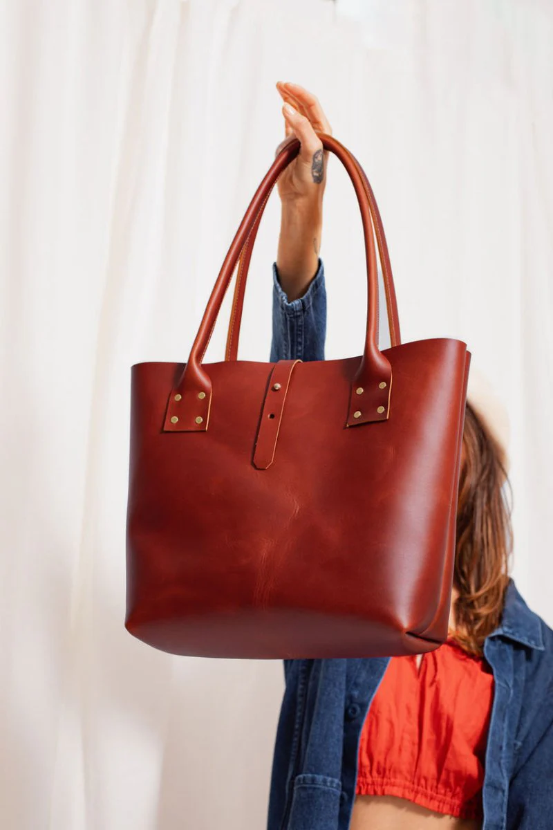 Market Canvas Moore Refined Tote (Chestnut) - Image 3