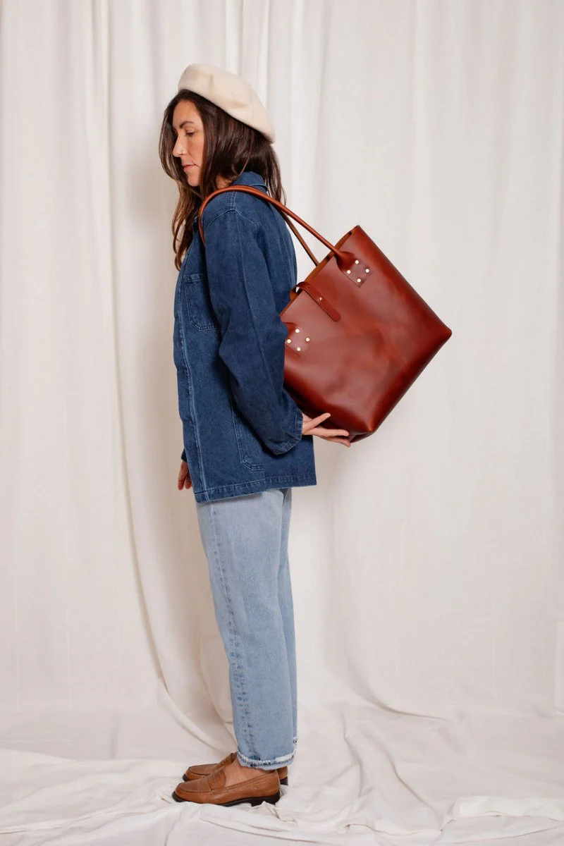 Market Canvas Moore Refined Tote (Chestnut) - Image 4
