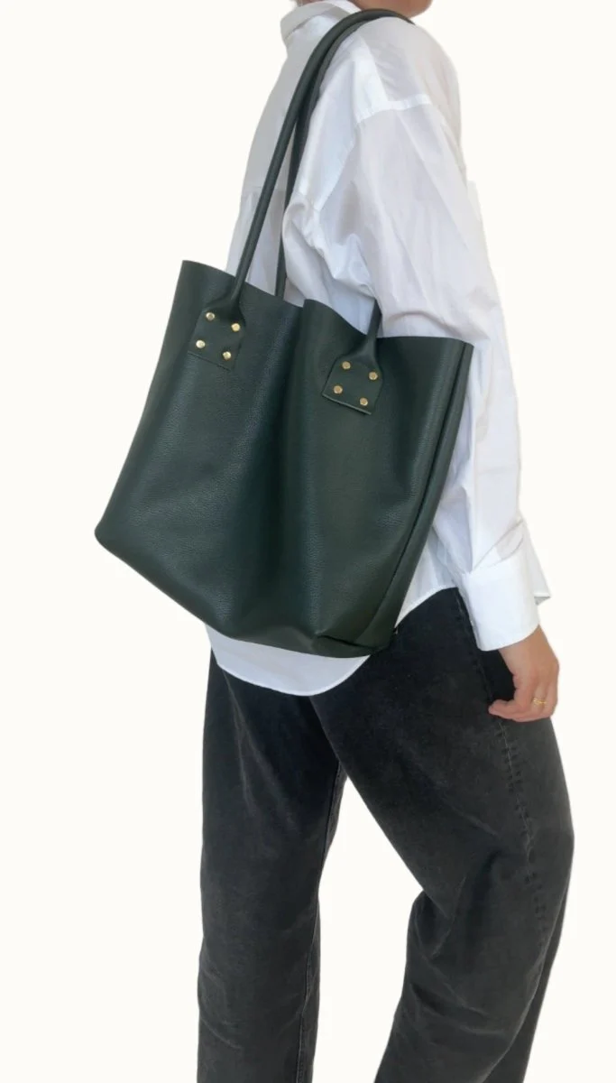 Market Canvas Moore Refined Tote (Kale)