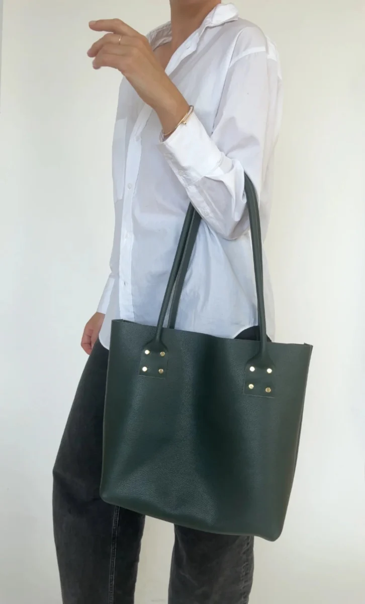 Market Canvas Moore Refined Tote (Kale) - Image 3