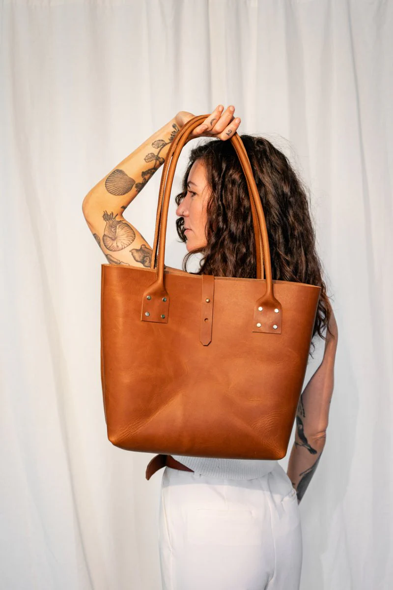 Market Canvas Moore Refined Tote (Latte) - Image 3