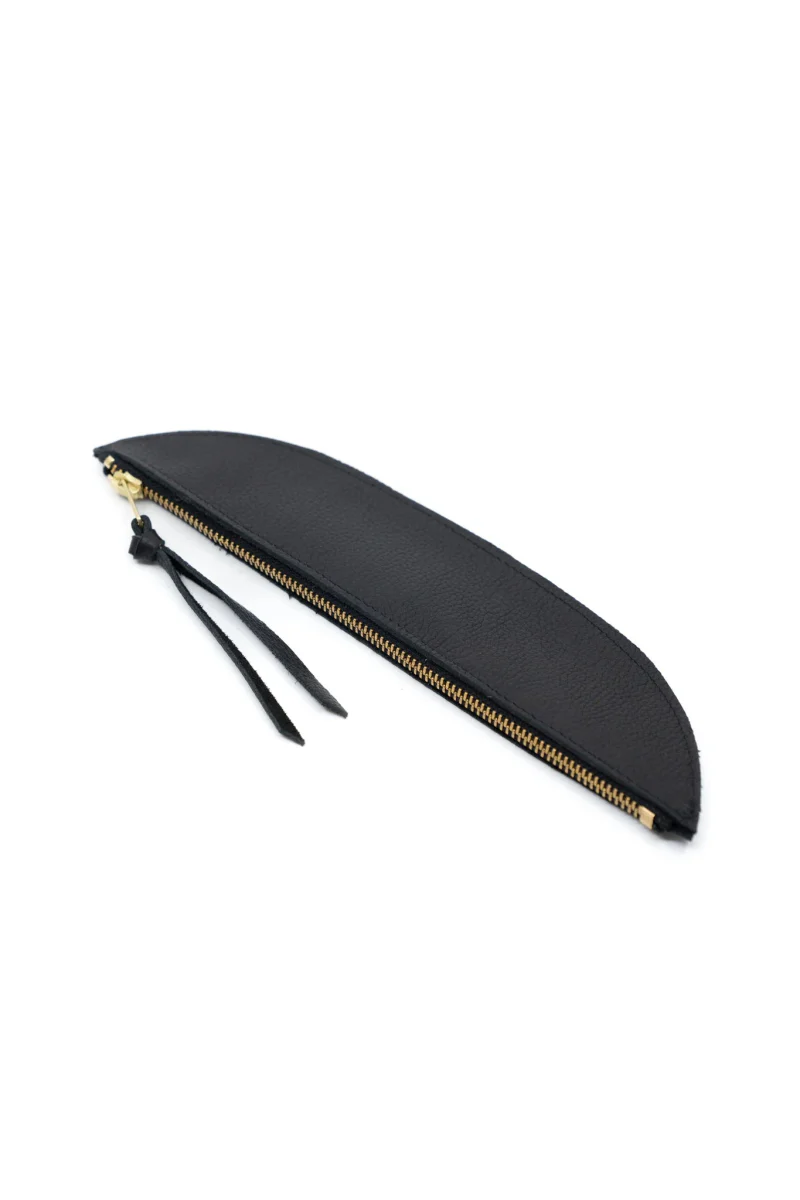 Market Canvas Sonia Leather Zip Pouch (Noir)