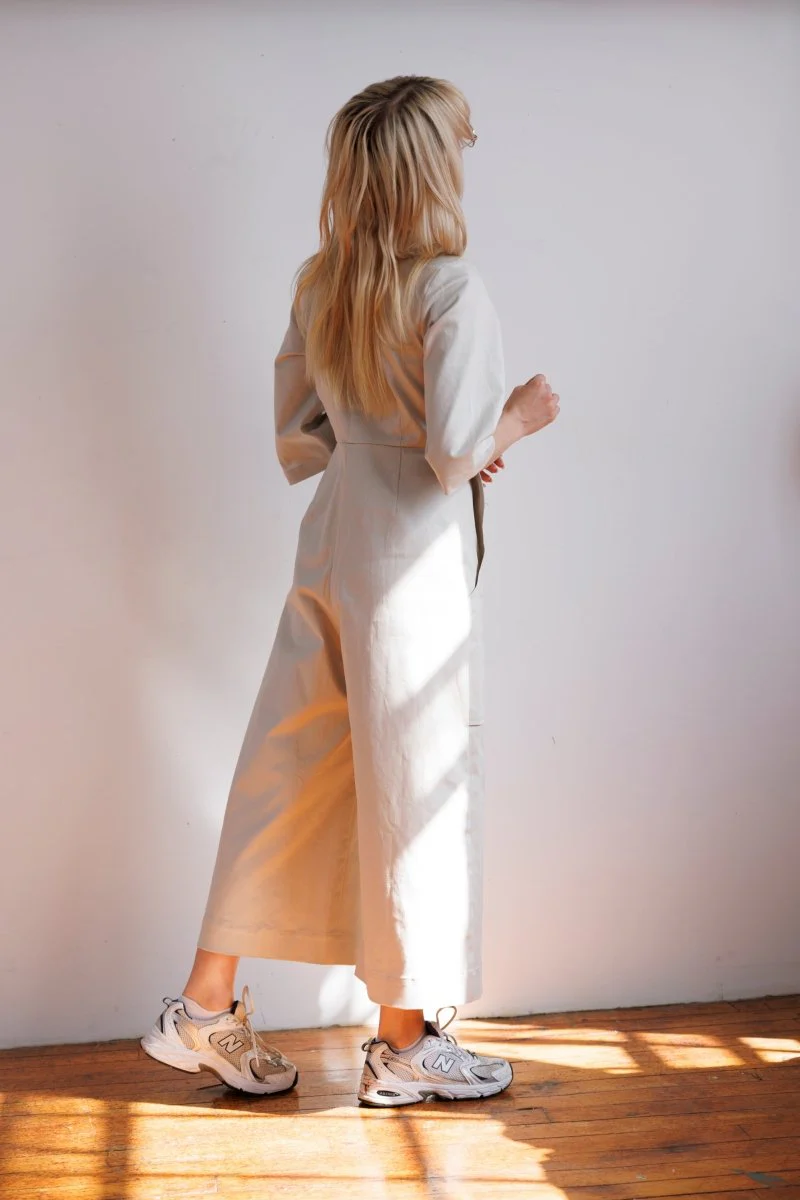 Meg 70's Jumpsuit (Ivory) - Image 10
