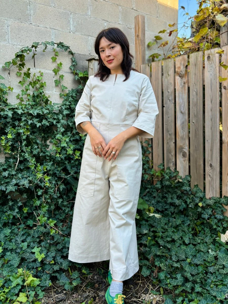 Meg 70's Jumpsuit (Ivory) - Image 14