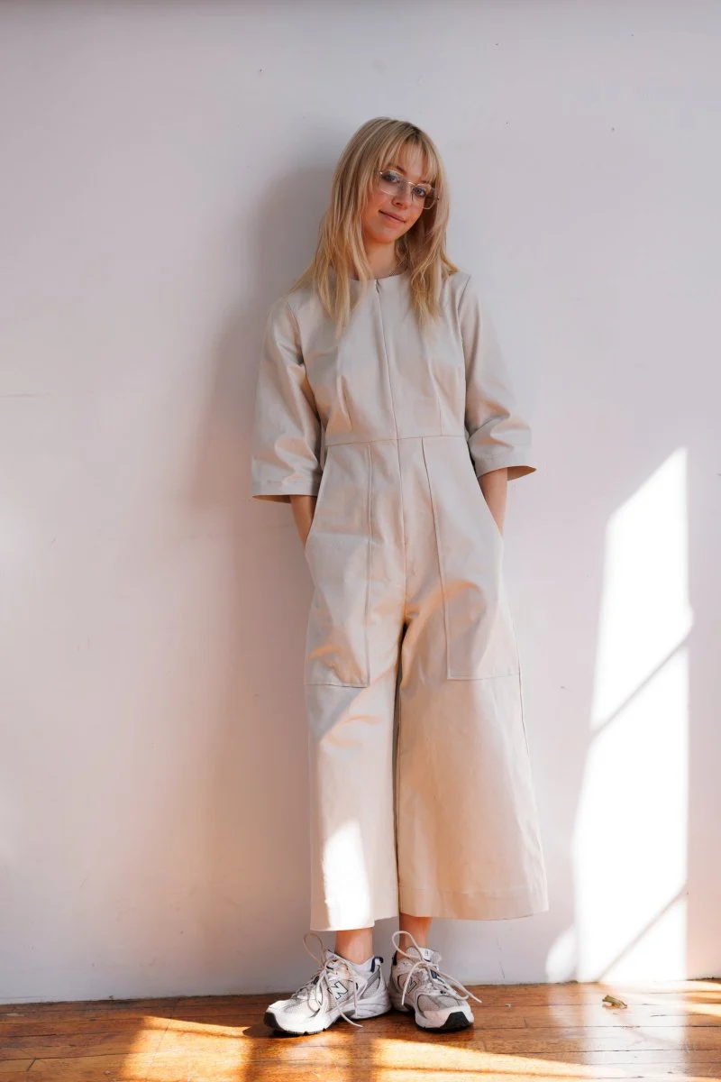 Meg 70's Jumpsuit (Ivory) - Image 3