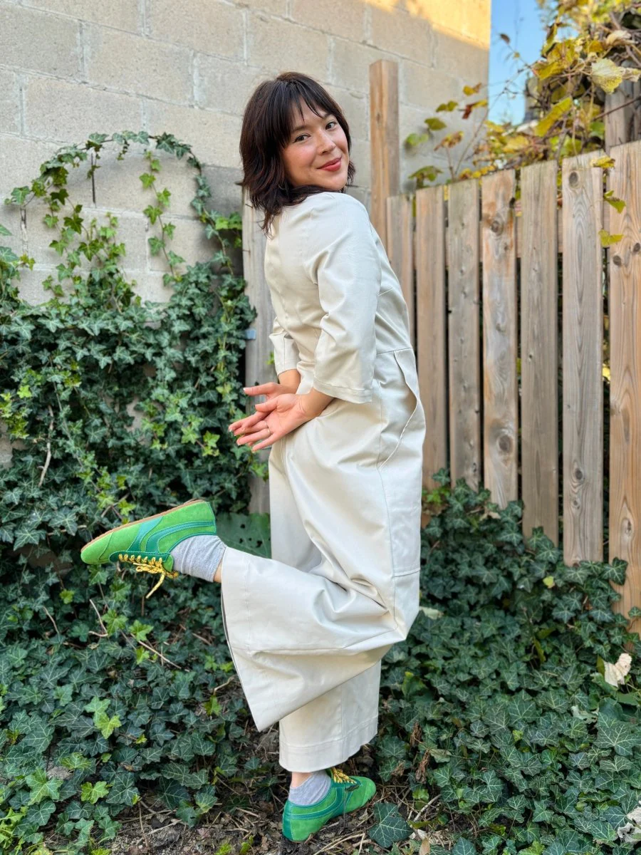 Meg 70's Jumpsuit (Ivory) - Image 4