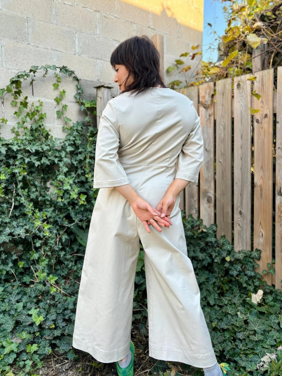 Meg 70's Jumpsuit (Ivory) - Image 5
