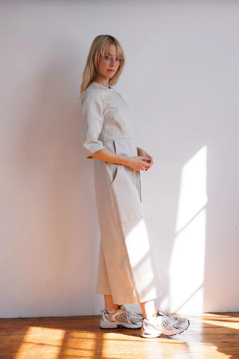 Meg 70's Jumpsuit (Ivory) - Image 6