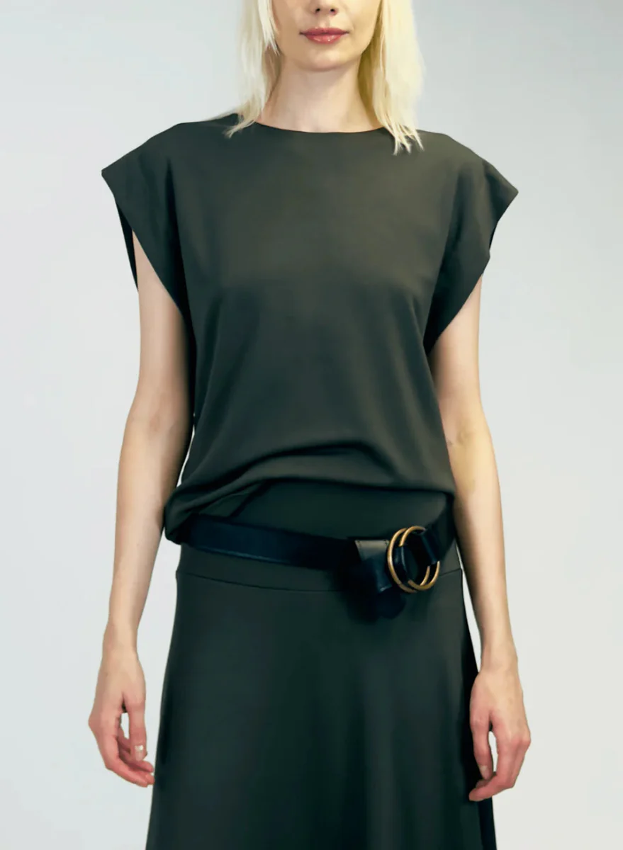 Meg 80s Top (Olive)