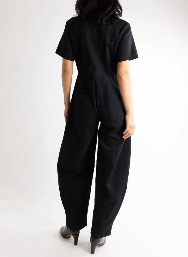 Meg Barrel Jumpsuit (Black) - Image 3