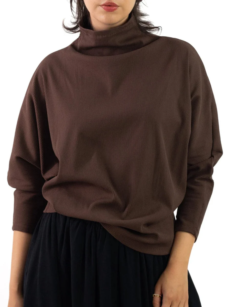 Meg Batwing Skinny Top (Coco) - Image 11