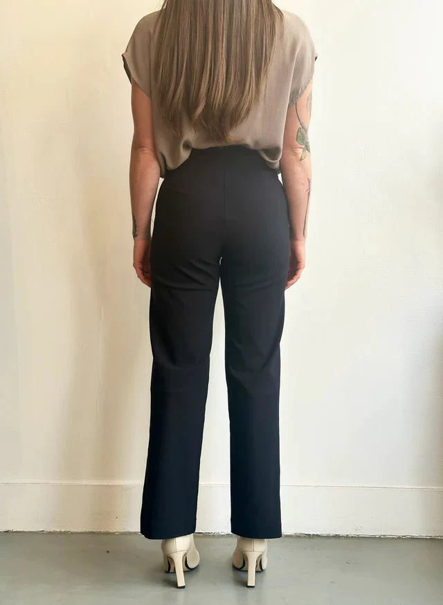 Meg Big Slit Pants (Black) - Image 13