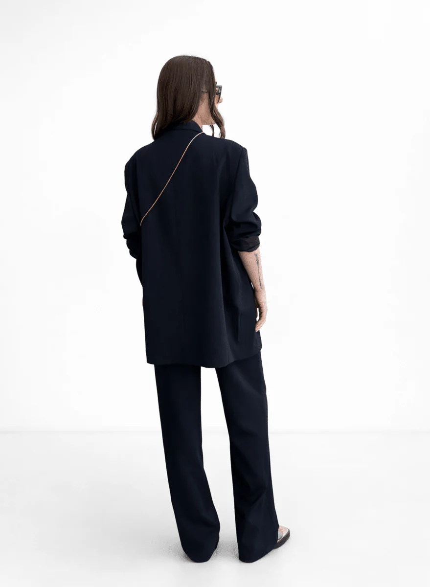 Meg Cape Jacket (Navy) - Image 3