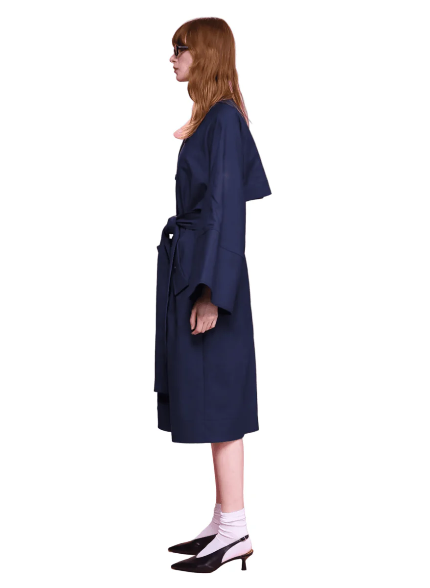 Meg Summer Trench Coat (Navy) - Image 2