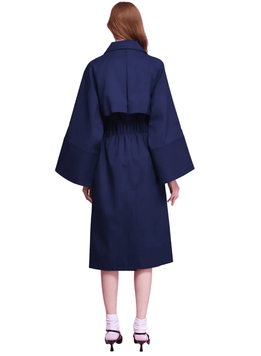 Meg Summer Trench Coat (Navy) - Image 3