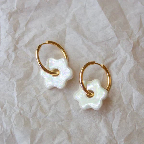 Meghan MacWhirter Daisy Hoops (Many Colours) - Image 2