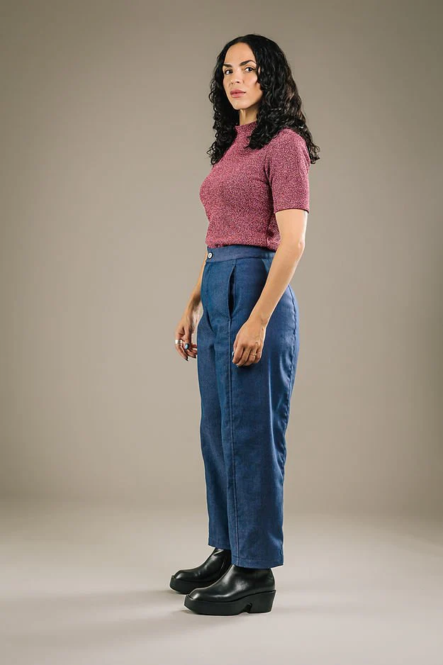Mercedes Morin Barrel Jeans (Navy Blue) - Image 4