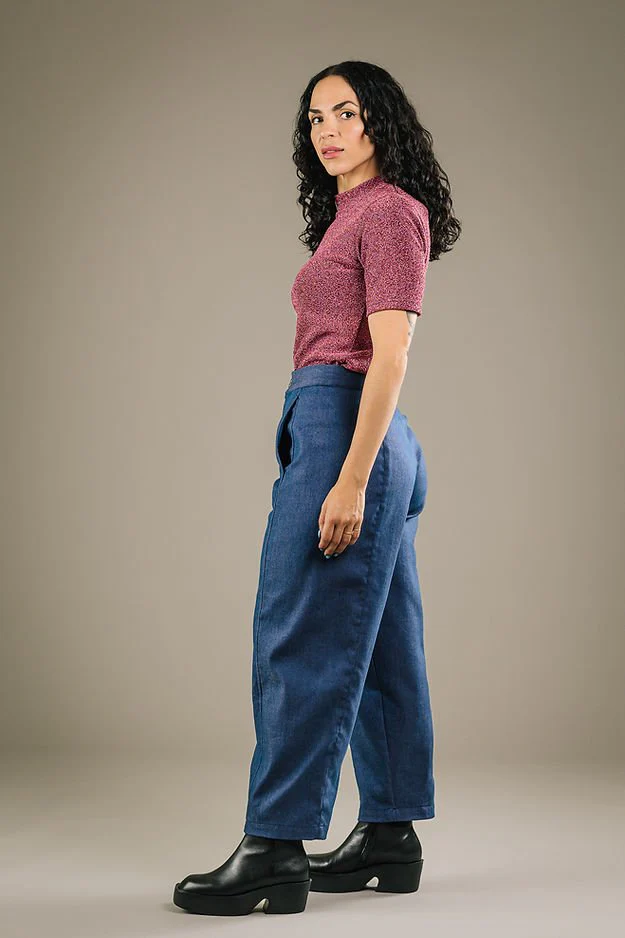 Mercedes Morin Barrel Jeans (Navy Blue) - Image 5