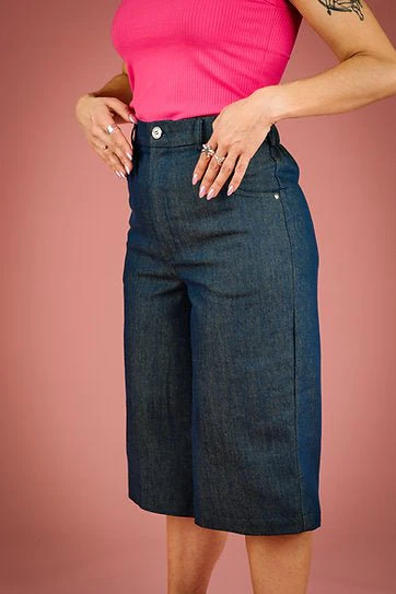Mercedes Morin Cruze Bermuda Shorts (Denim) - Image 13