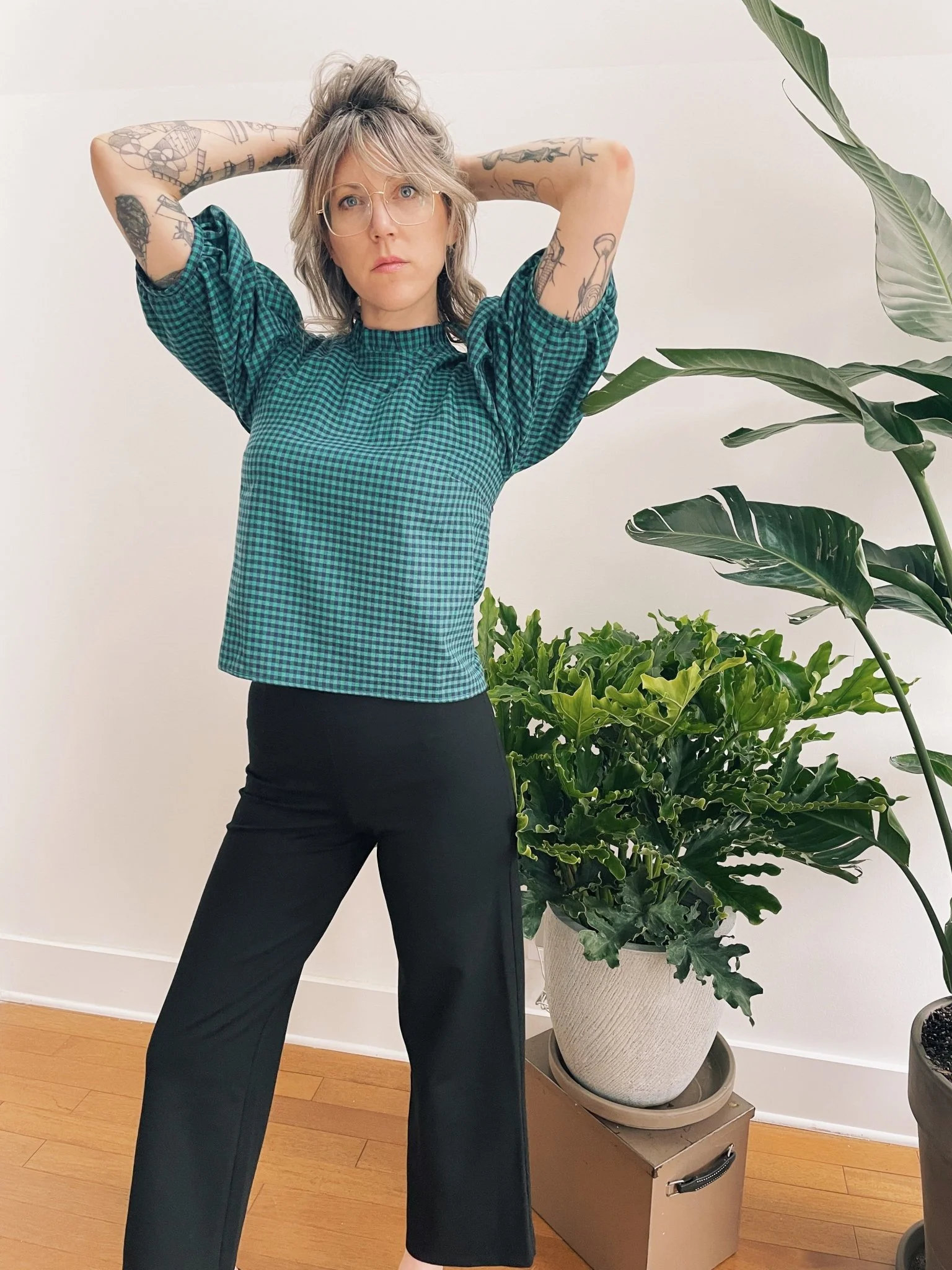 Mercedes Morin Flare Pants - Cropped or Long (Black) - Image 13