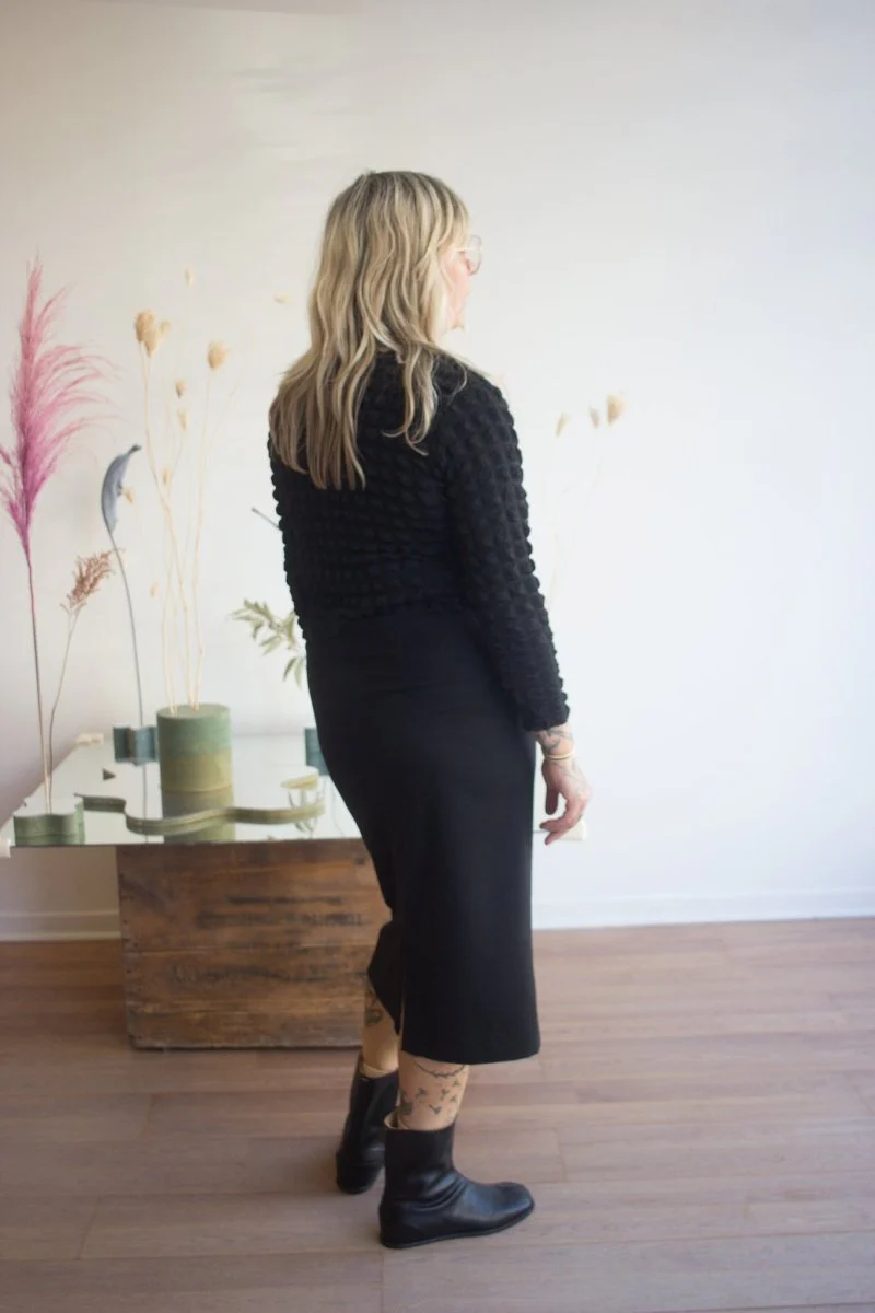 Mercedes Morin Popcorn Top (Black) - Image 3