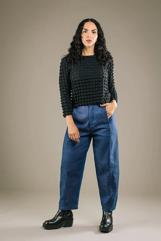 Mercedes Morin Popcorn Top (Black) - Image 8