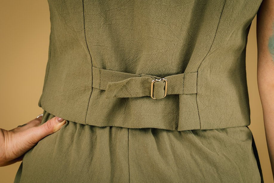 Mercedes Morin Portland Vest (Khaki) - Image 13
