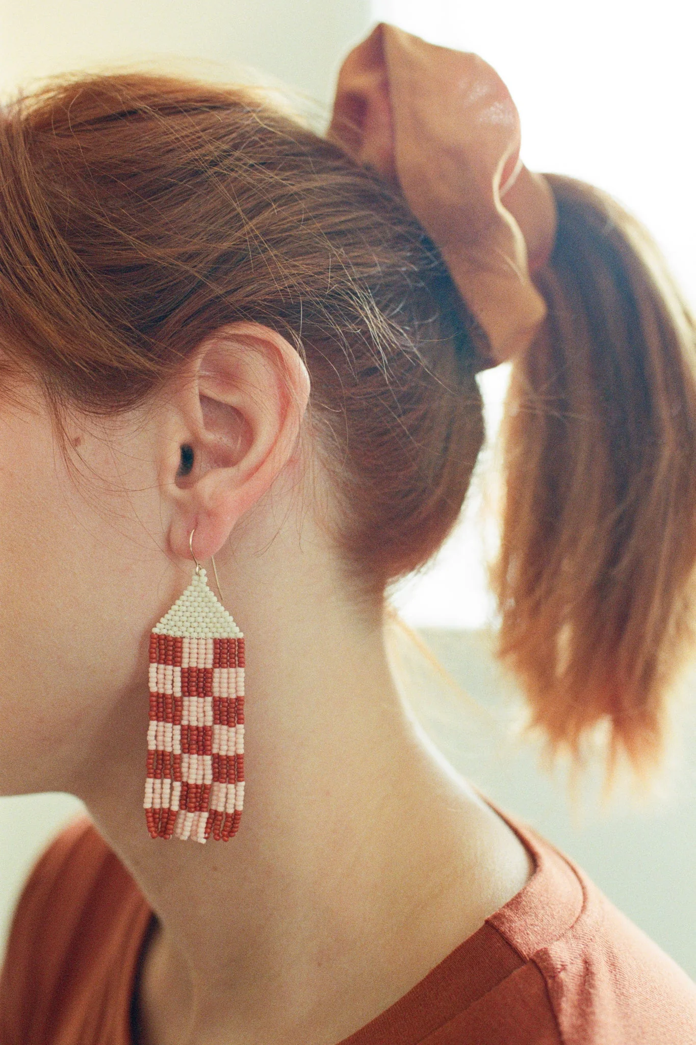 Miiken Fringe Earrings Checkers (Multiple Colours) - Image 3