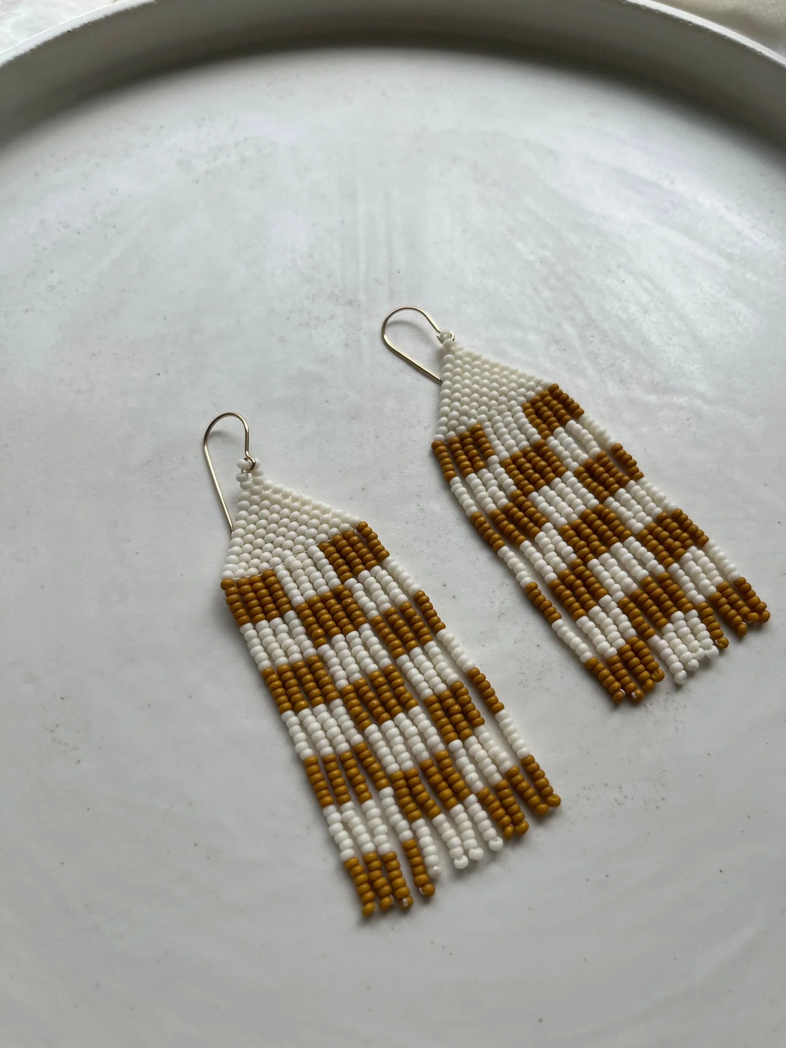 Miiken Fringe Earrings Checkers (Multiple Colours) - Image 5