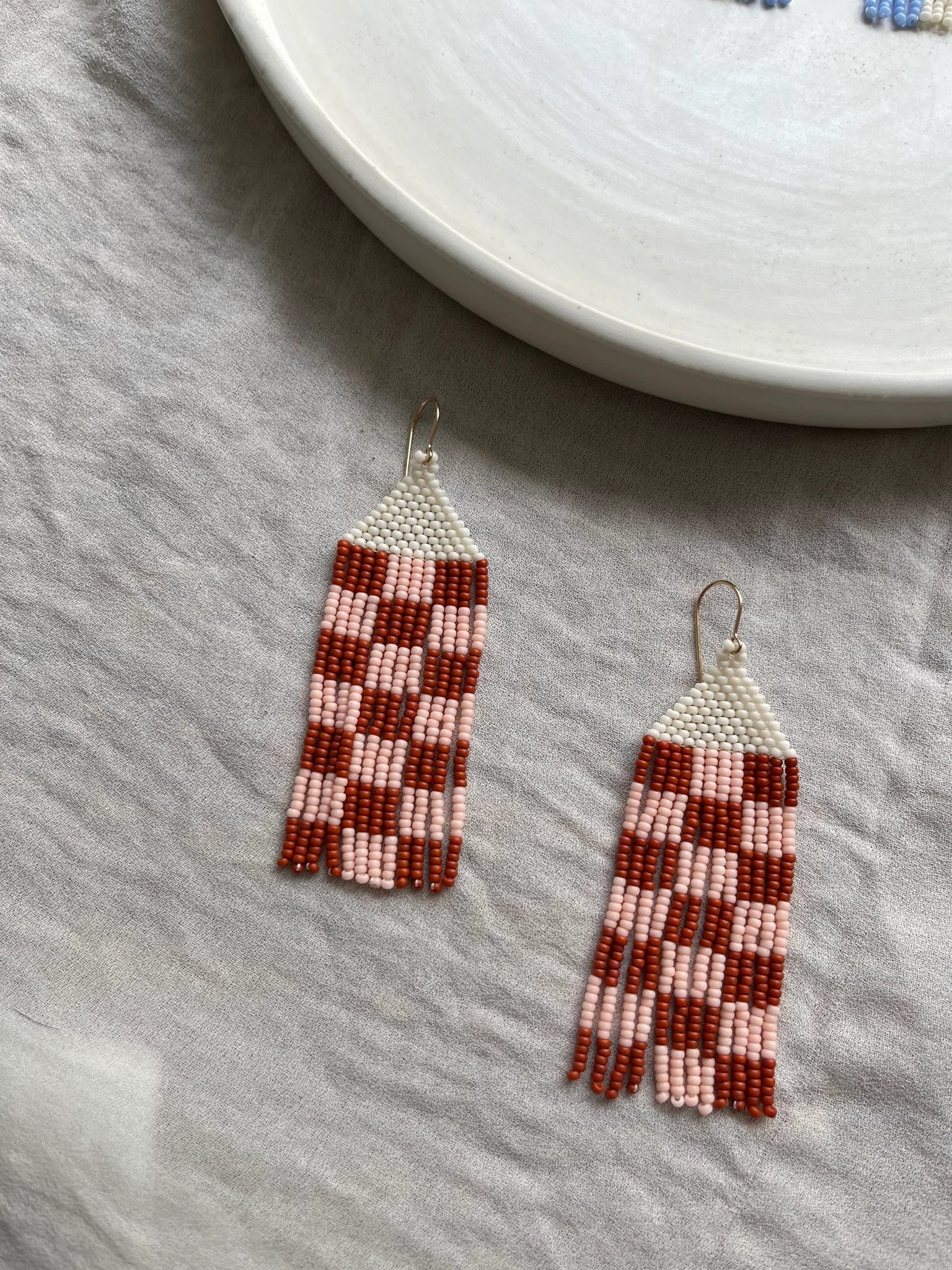 Miiken Fringe Earrings Checkers (Multiple Colours) - Image 6
